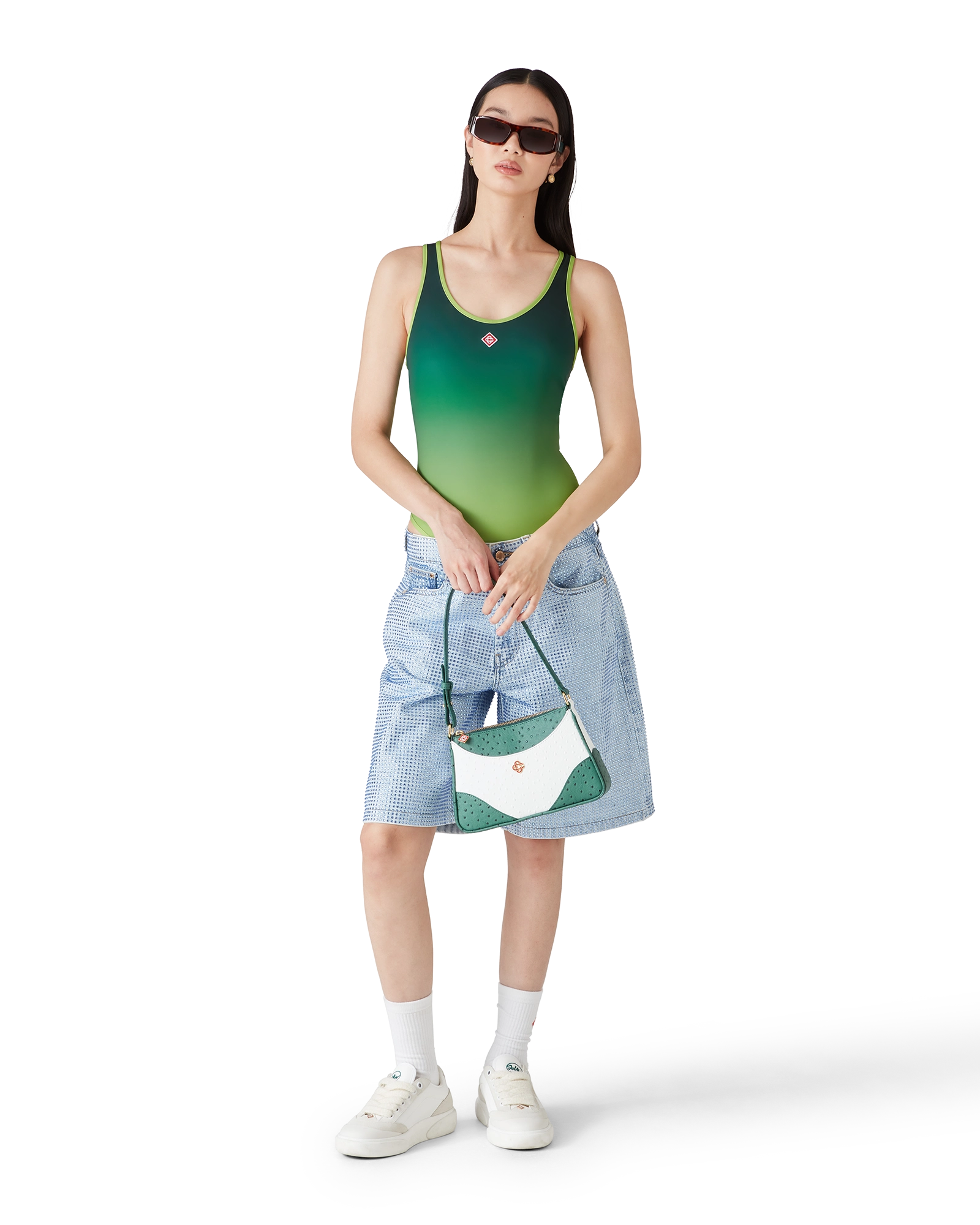 Gradient Swimsuit in Green
