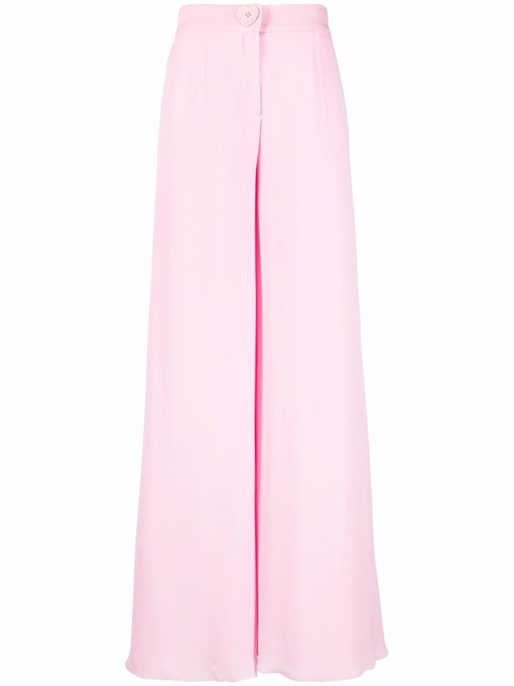 High-waisted flared trousers - Pink