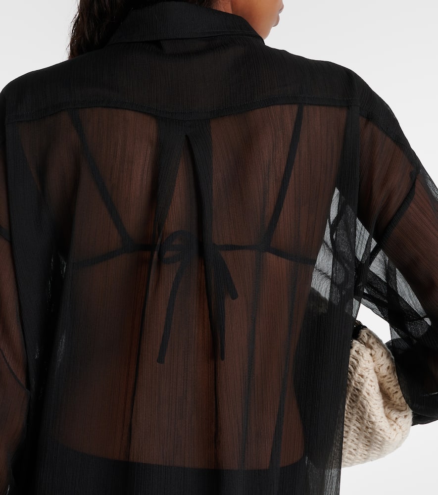 Mika mesh shirt dress