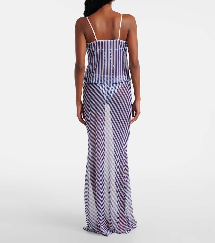 Solay striped crop top