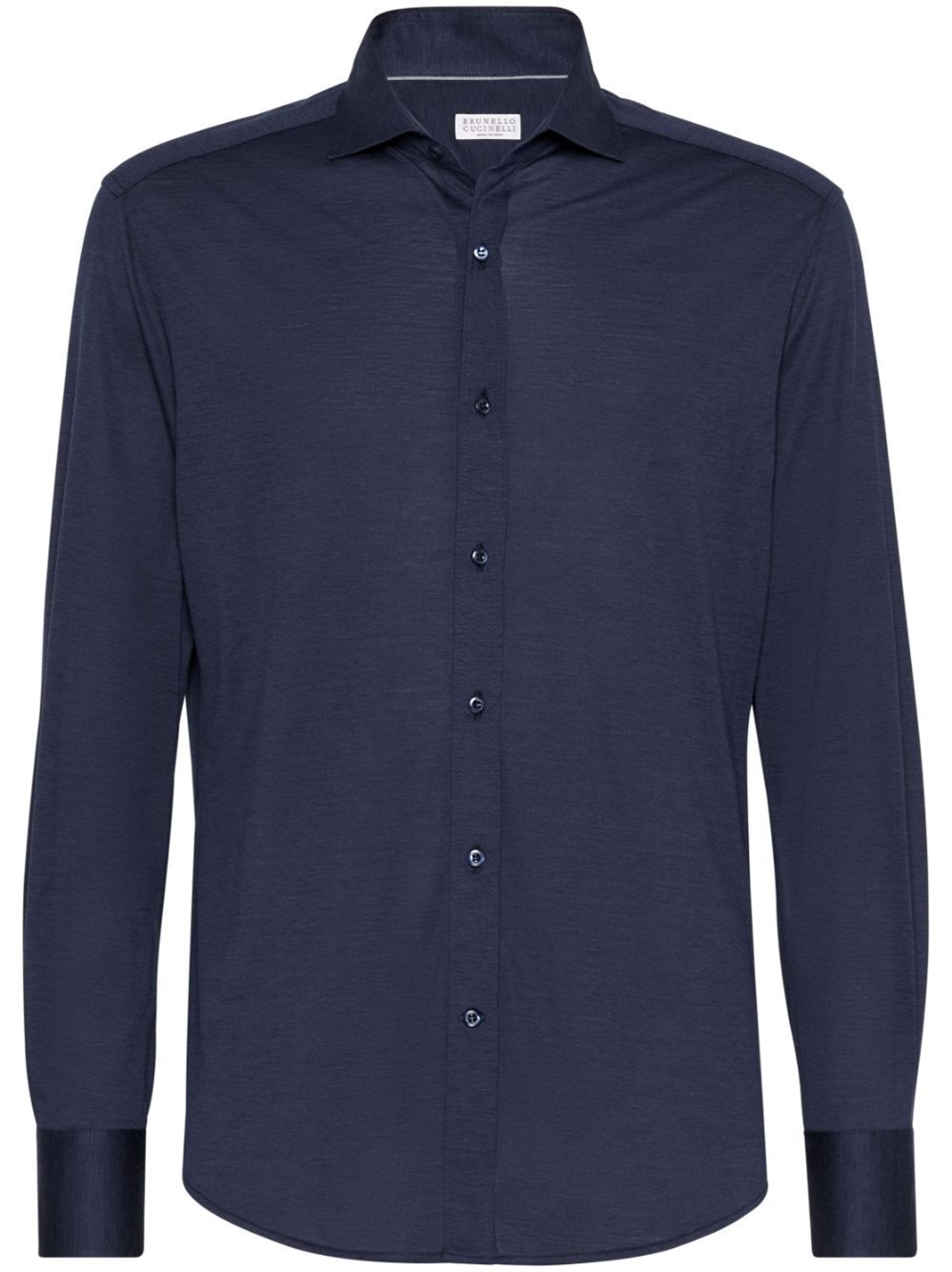 Shirt With Spread Collar