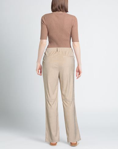 Woman Pants Cream Size 14 Polyester, Elastane