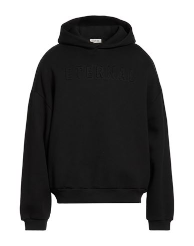 Man Sweatshirt Black Size L Cotton, Polyester, Elastane