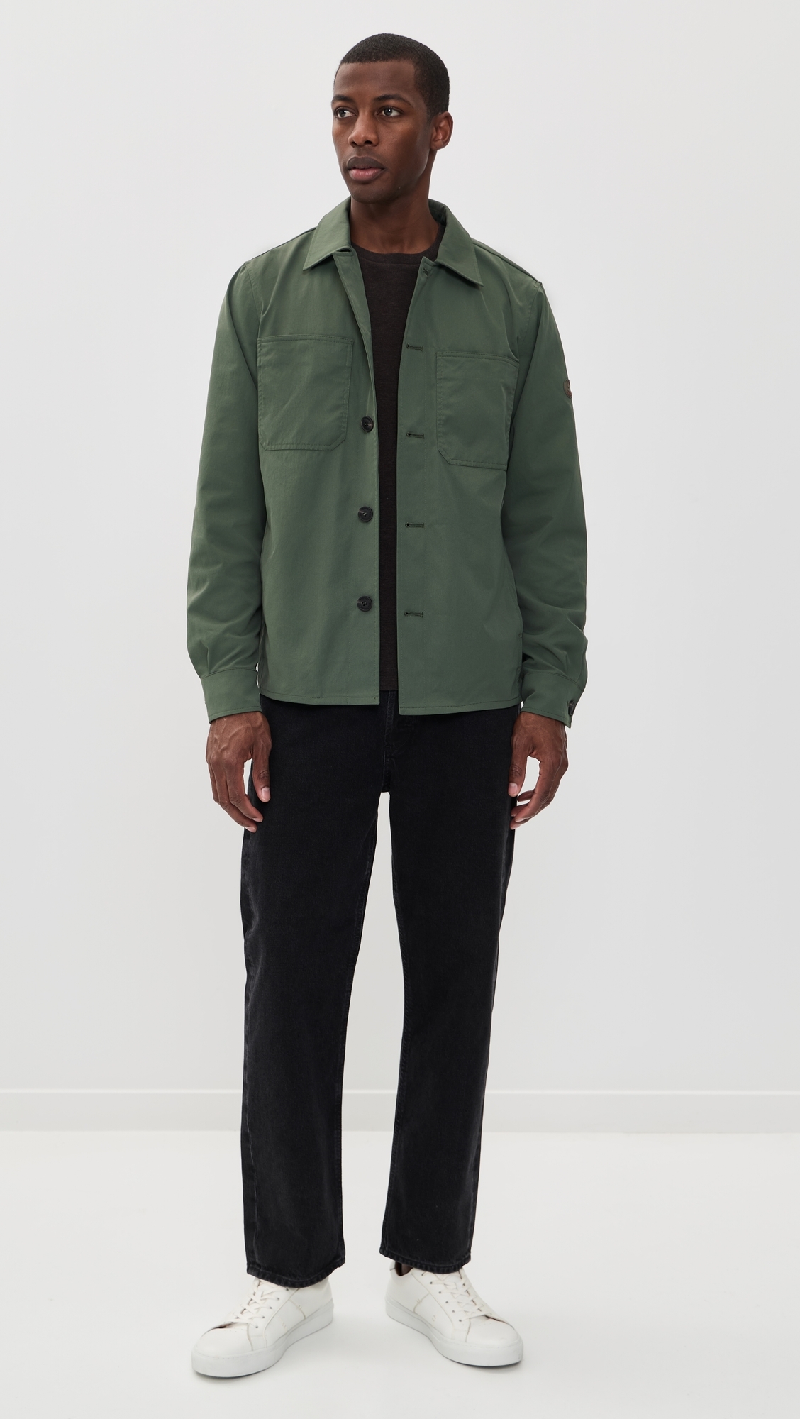 Basil Shirt Jacket Thyme Green