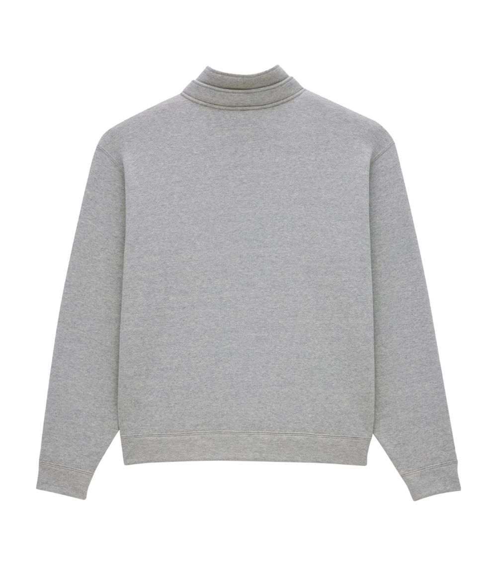 Cotton High-Neck Sweatshirt