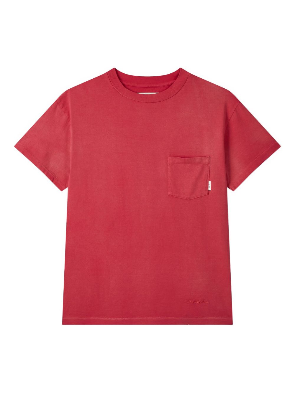 Pocket-detail T-shirt - Red