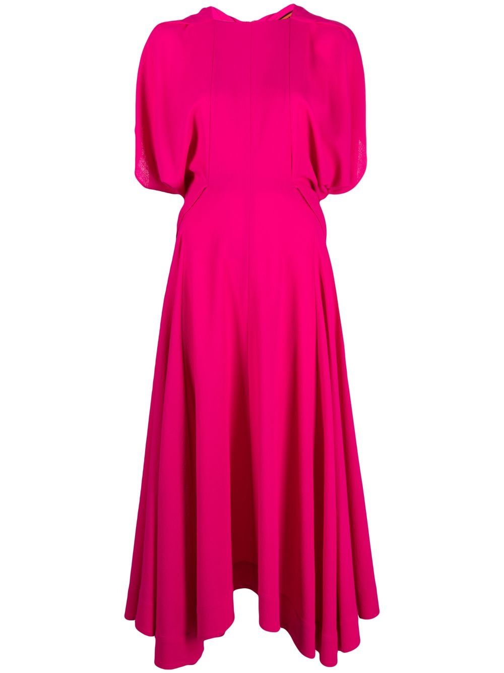 Draped mid-length dress - Pink