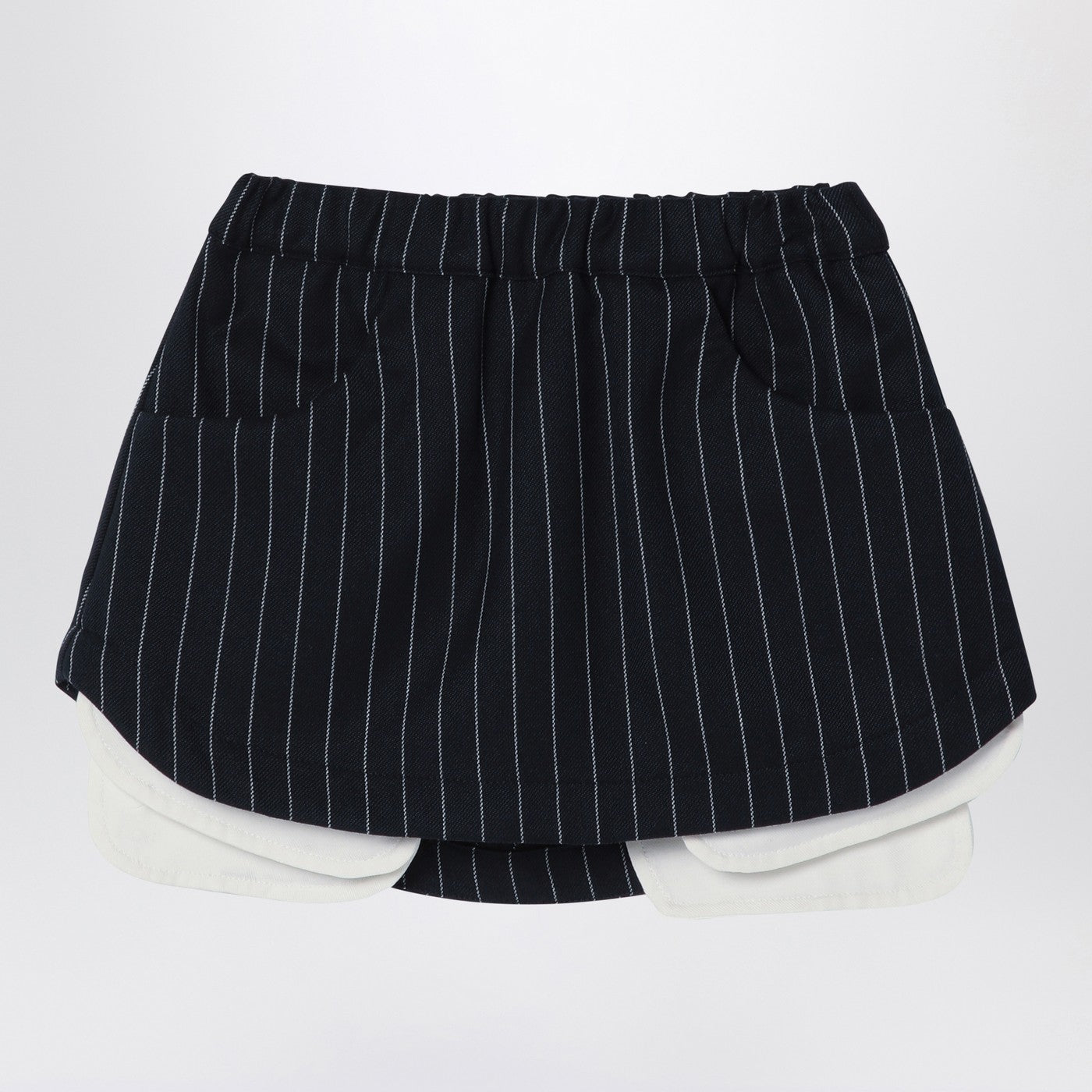Navy blue pinstripe Grace skirt