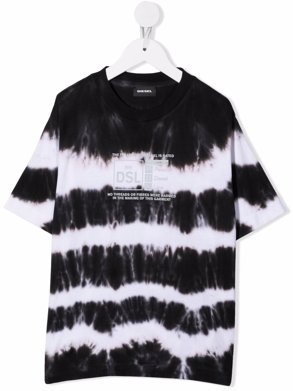 Tie-dye print cotton T-Shirt - White