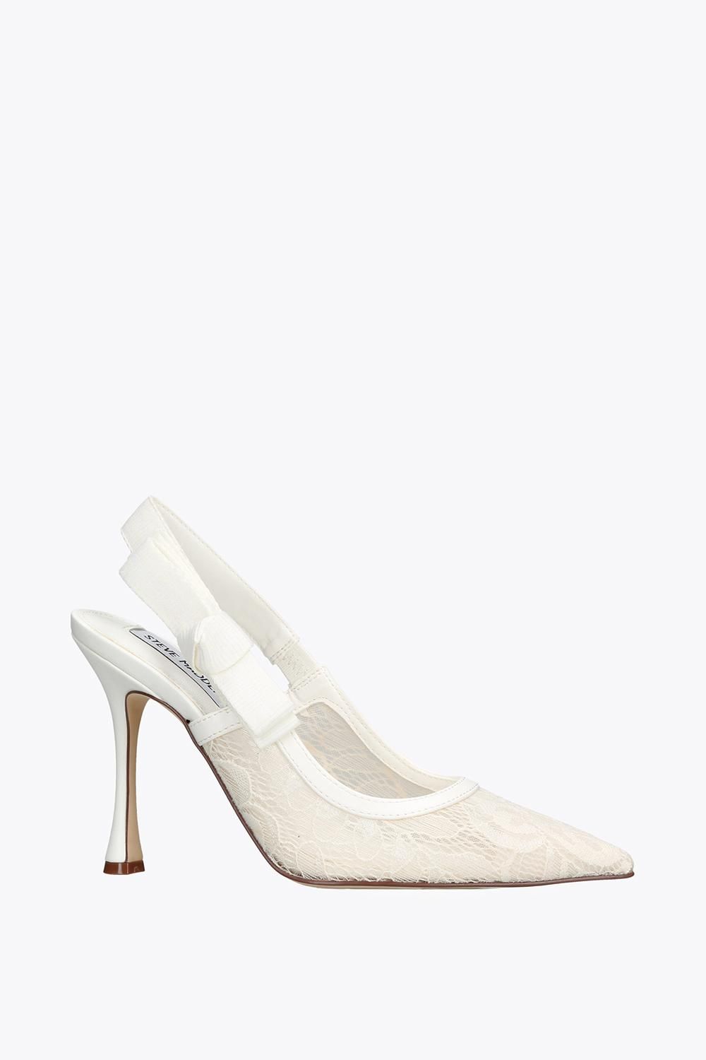 STEVE MADDEN Women's 'Brylie White Lace' Fabric Hee