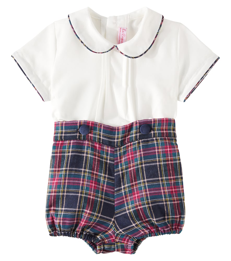 Baby Pablo Tartan sweatshirt and sweatpants set
