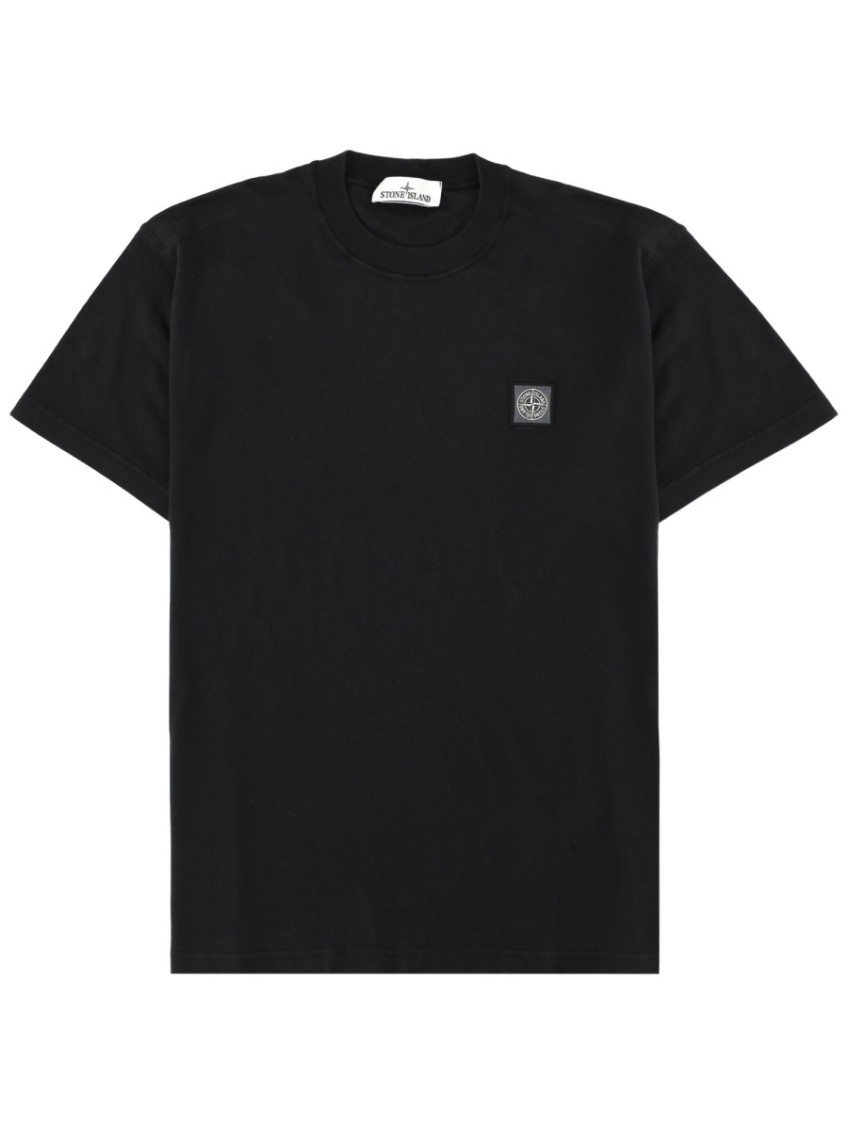 Stone Island - logo patch crew neck short sleeve t-shirt
