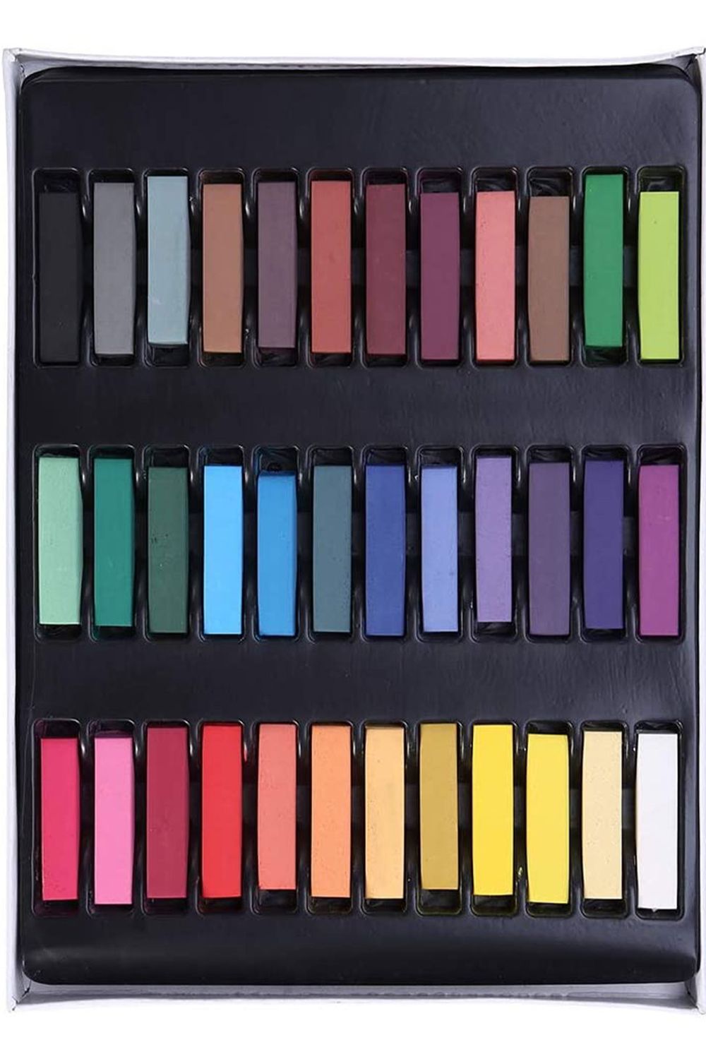 Neel Blue Temporary Hair Chalk Colour Pastel Dye, 36pcs in Colourbeauty