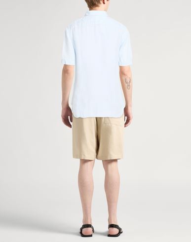 Man Shirt Sky blue Size M Linen
