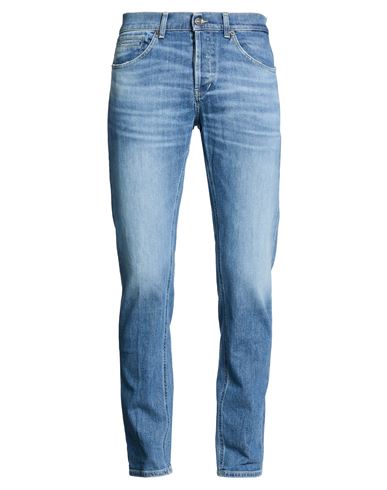 Man Jeans Blue Size 38 Cotton, Elastane
