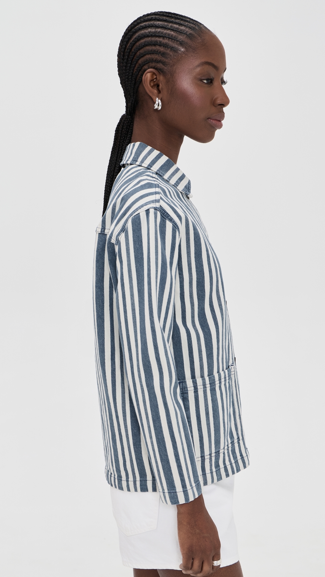 Brea Fisherman Jacket Fisherman Blue Stripe