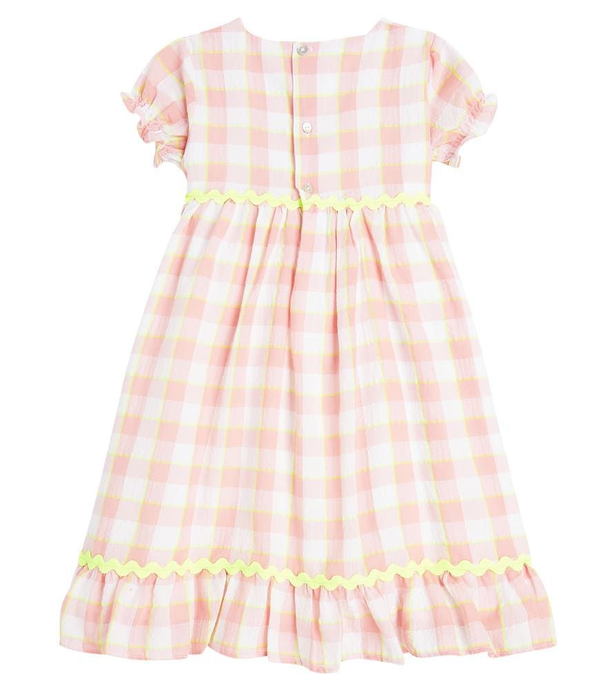 Gabrielle checked cotton dress