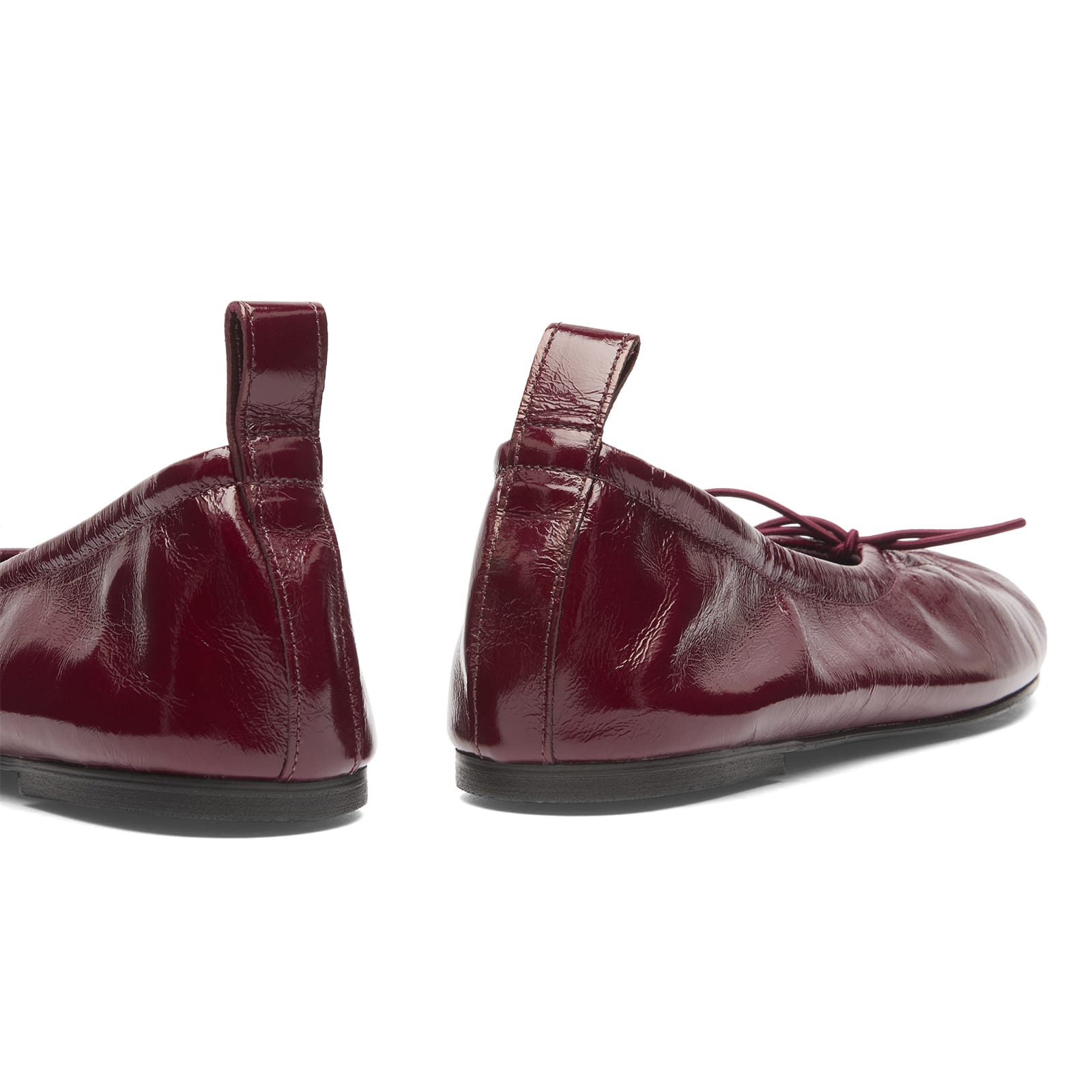 Women's Rosalind Burgundy Patent Leather Ballet Flats in Onix Burgundy