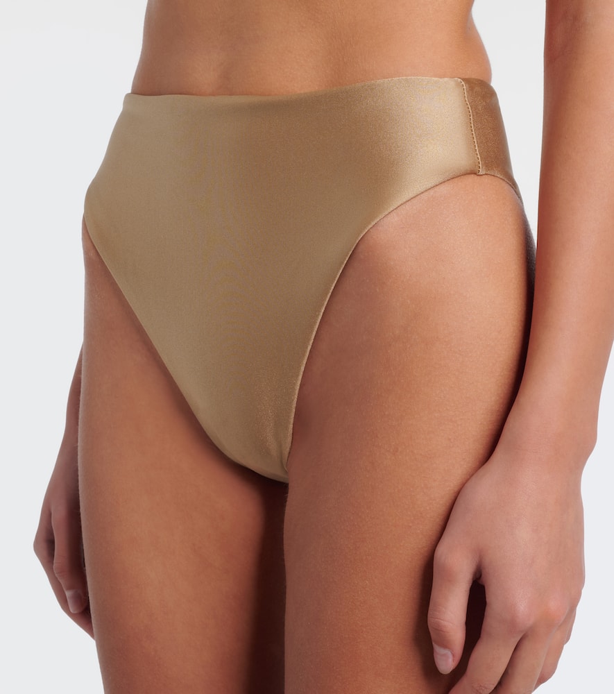 Incline high-rise bikini bottoms