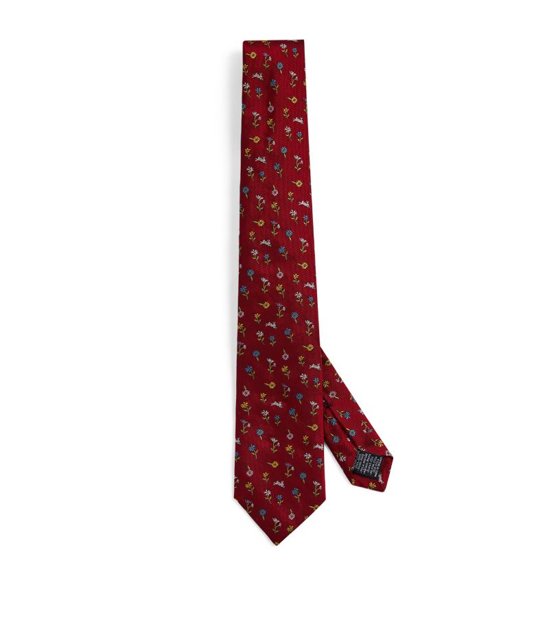 Silk Rabbit Floral Tie