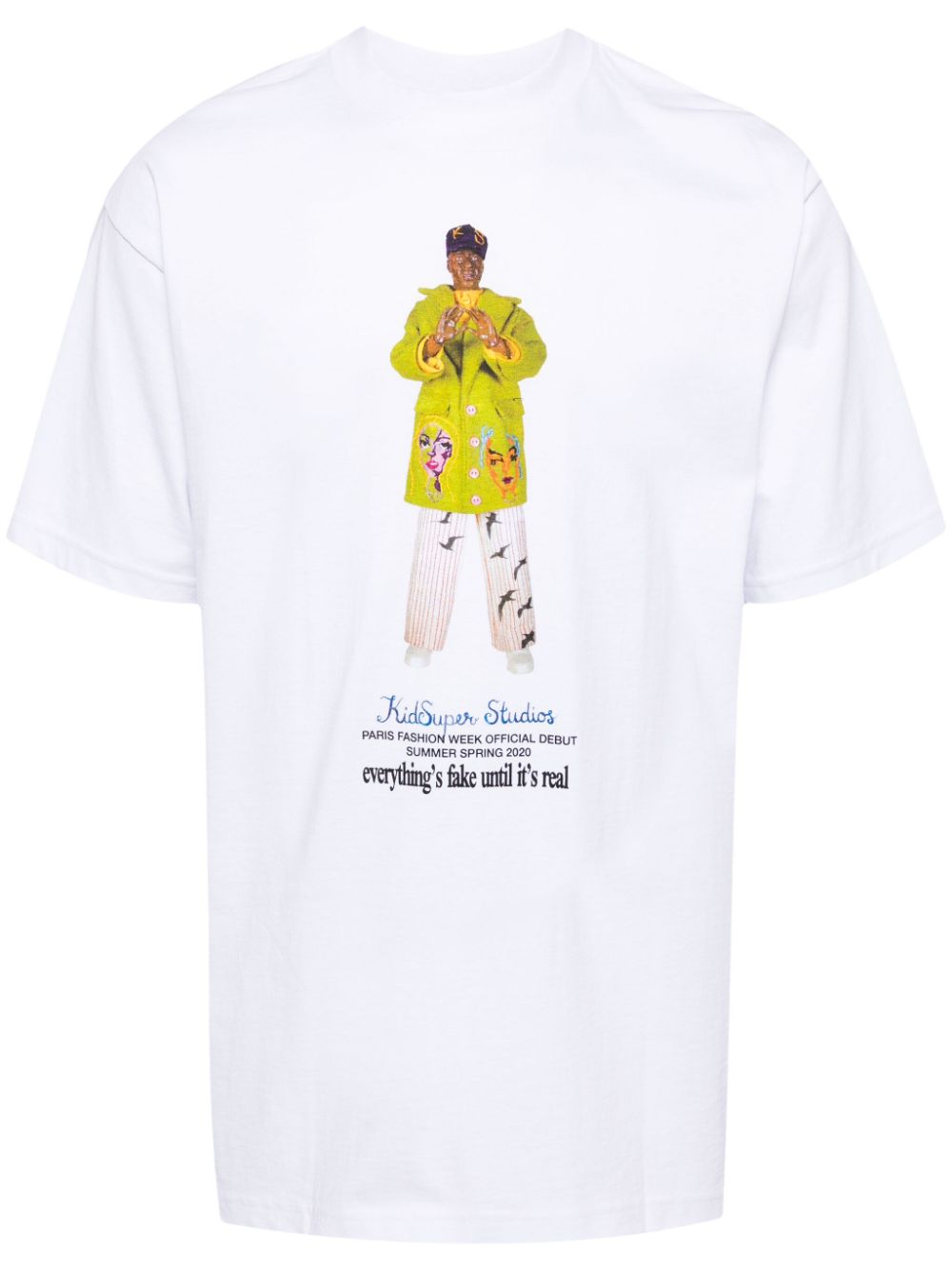 Graphic-print cotton T-shirt - White