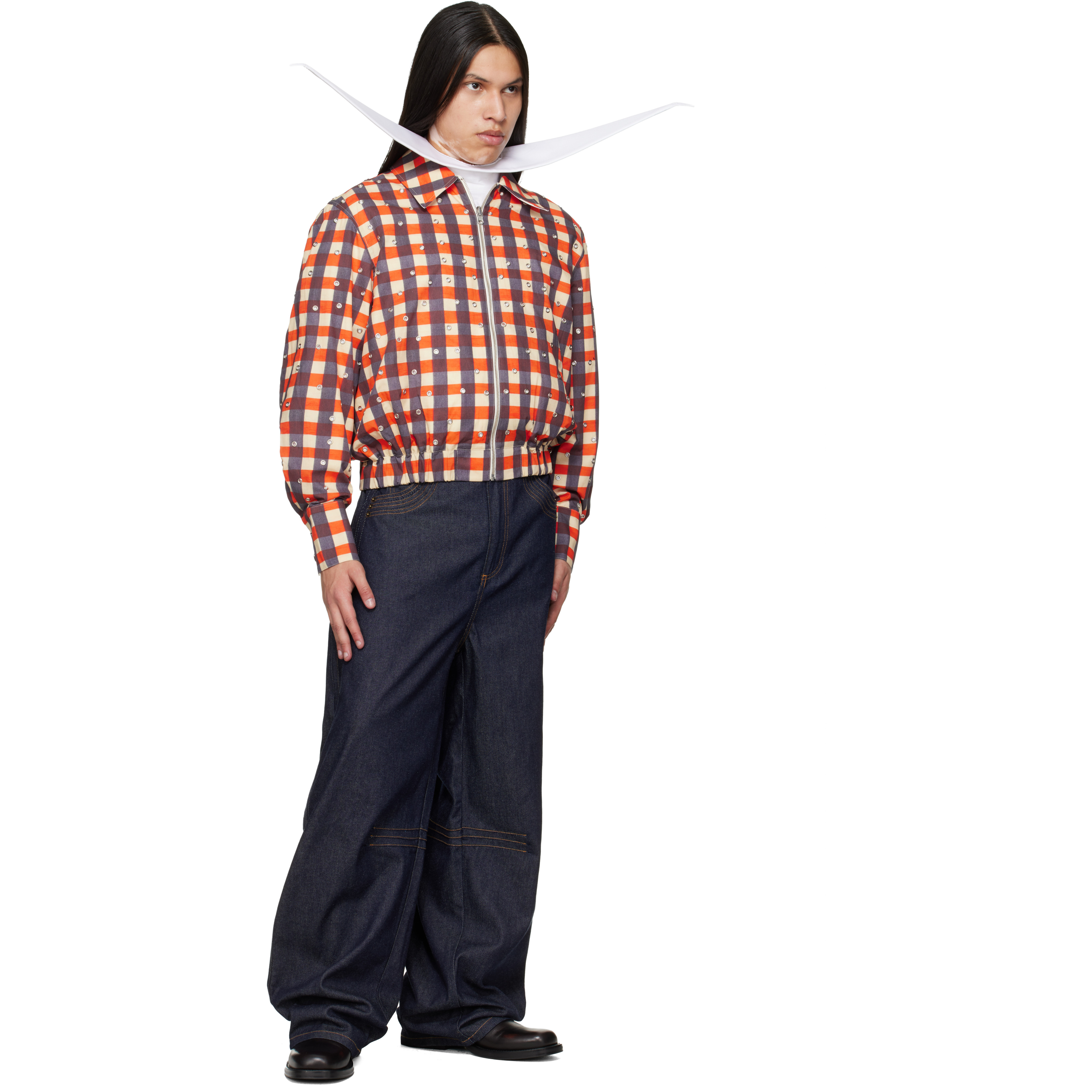 Multicolor Grommet Reversible Jacket