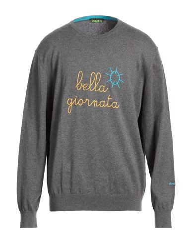 Man Sweater Grey Size 48 Cotton, Cashmere