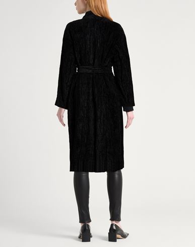 Woman Coat Black Size 2 Viscose, Polyamide