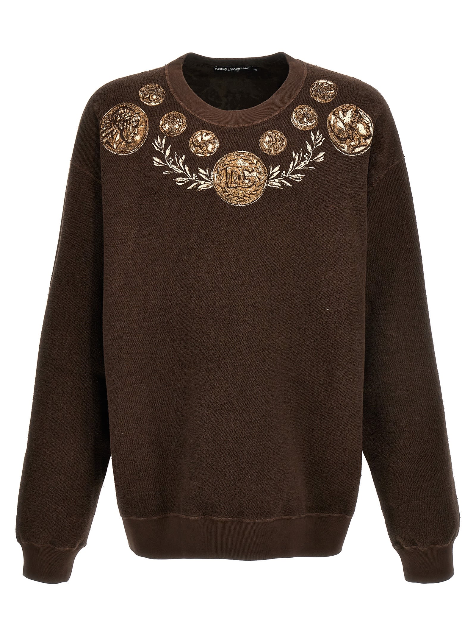 Sweat-shirts Coin Print Sweatshirt