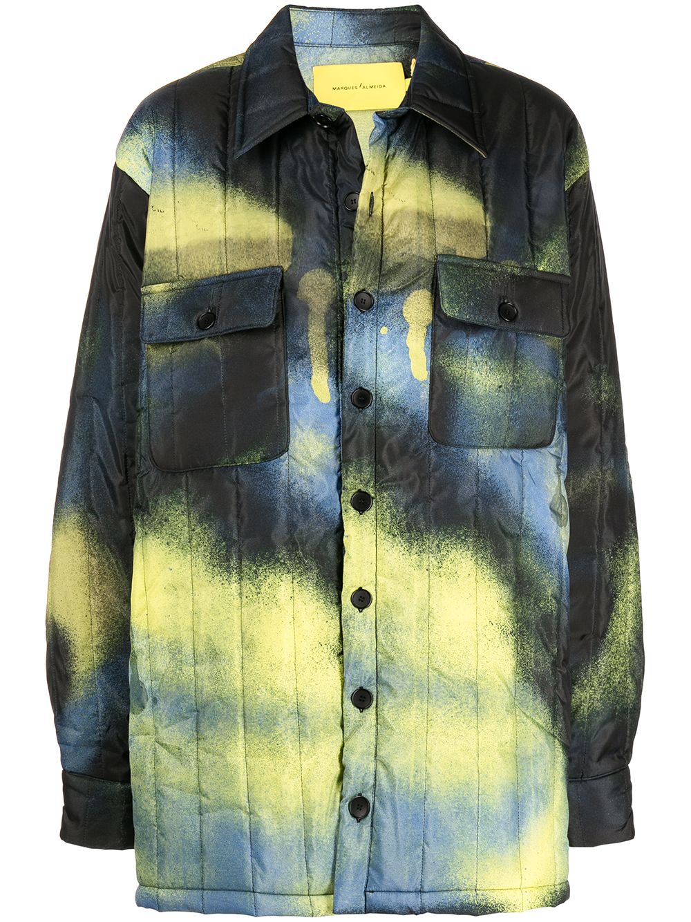 Tie dye-print padded coat - Multicolour