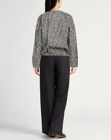 Alysi Crème Woman Top Black Size 2 Cotton