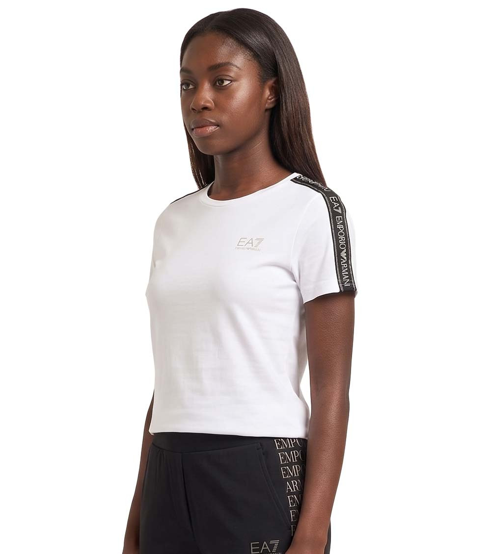 White Logo Crew Neck T-Shirt