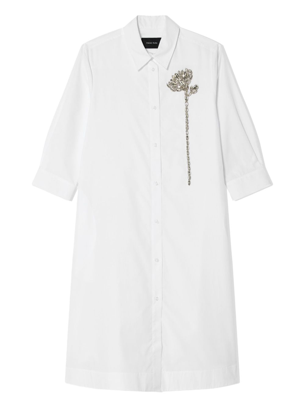 Simone Rocha floral-detail shirt - White