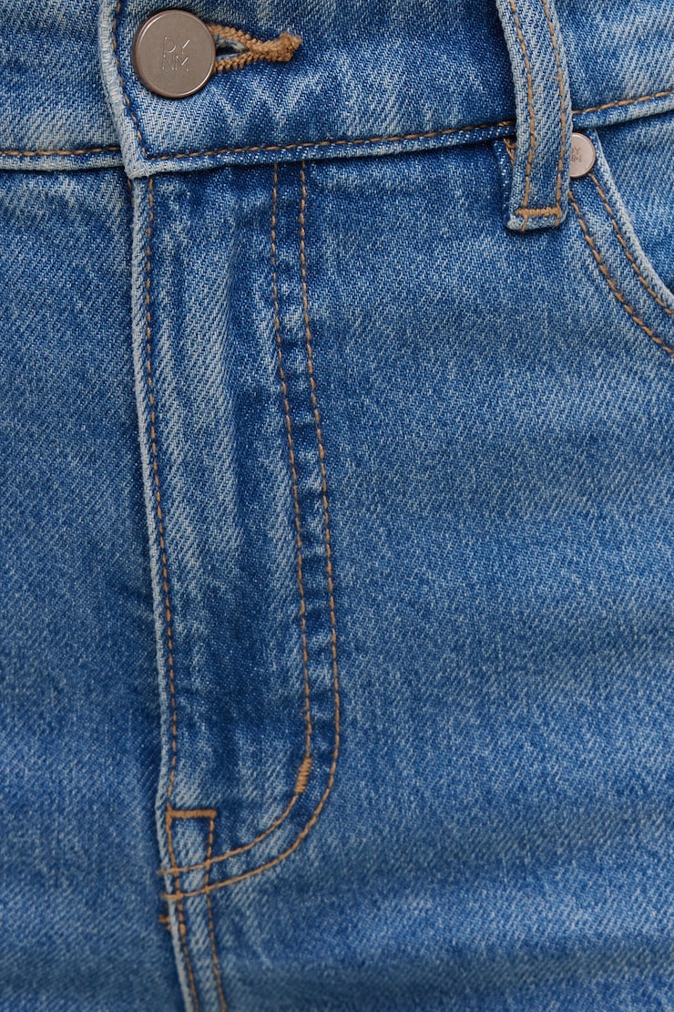 Frenchie High Rise Slim Leg Jeans - Blue - Women Clothing
