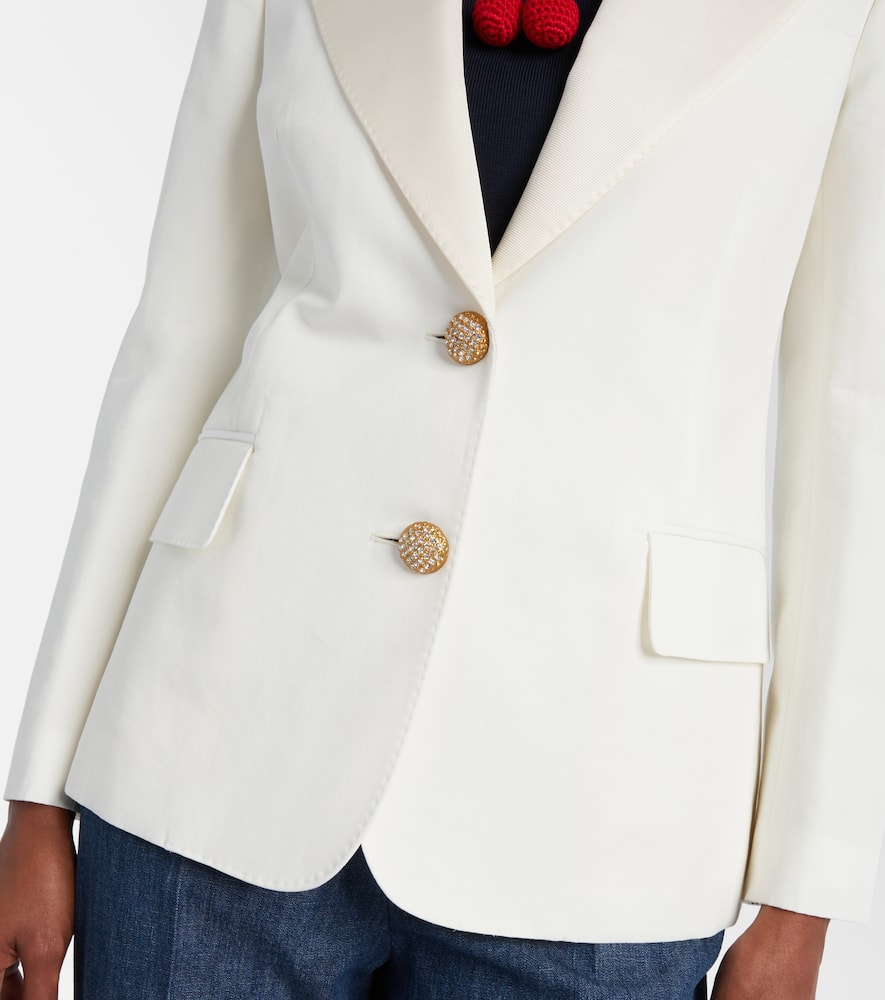 Cotton and linen blazer