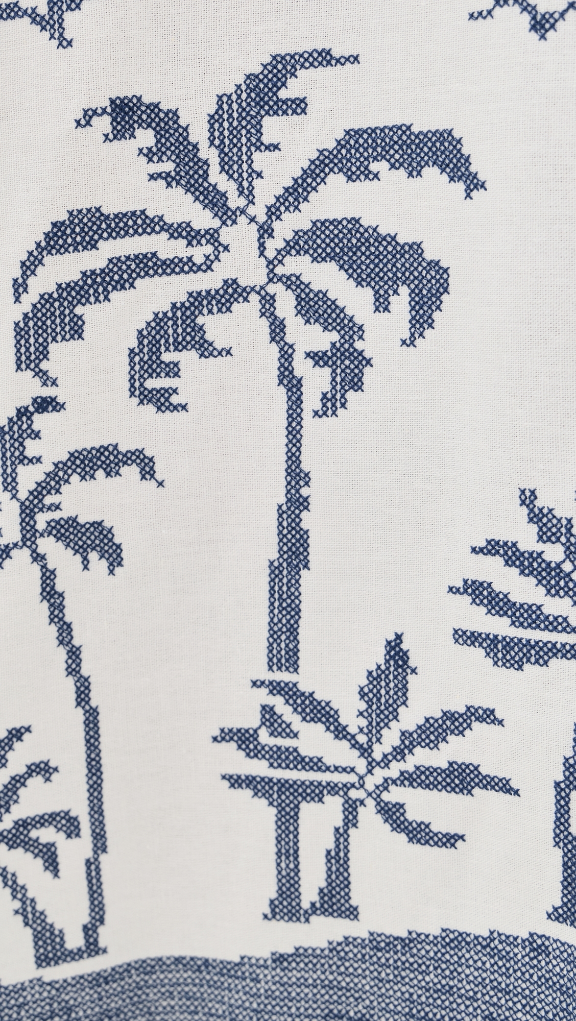 Nautical Embroidered Maxi Dress Off-White Nautical