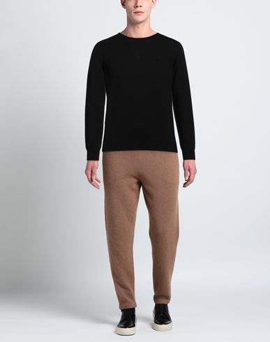 Man Sweater Black Size 3XL Cotton, Wool