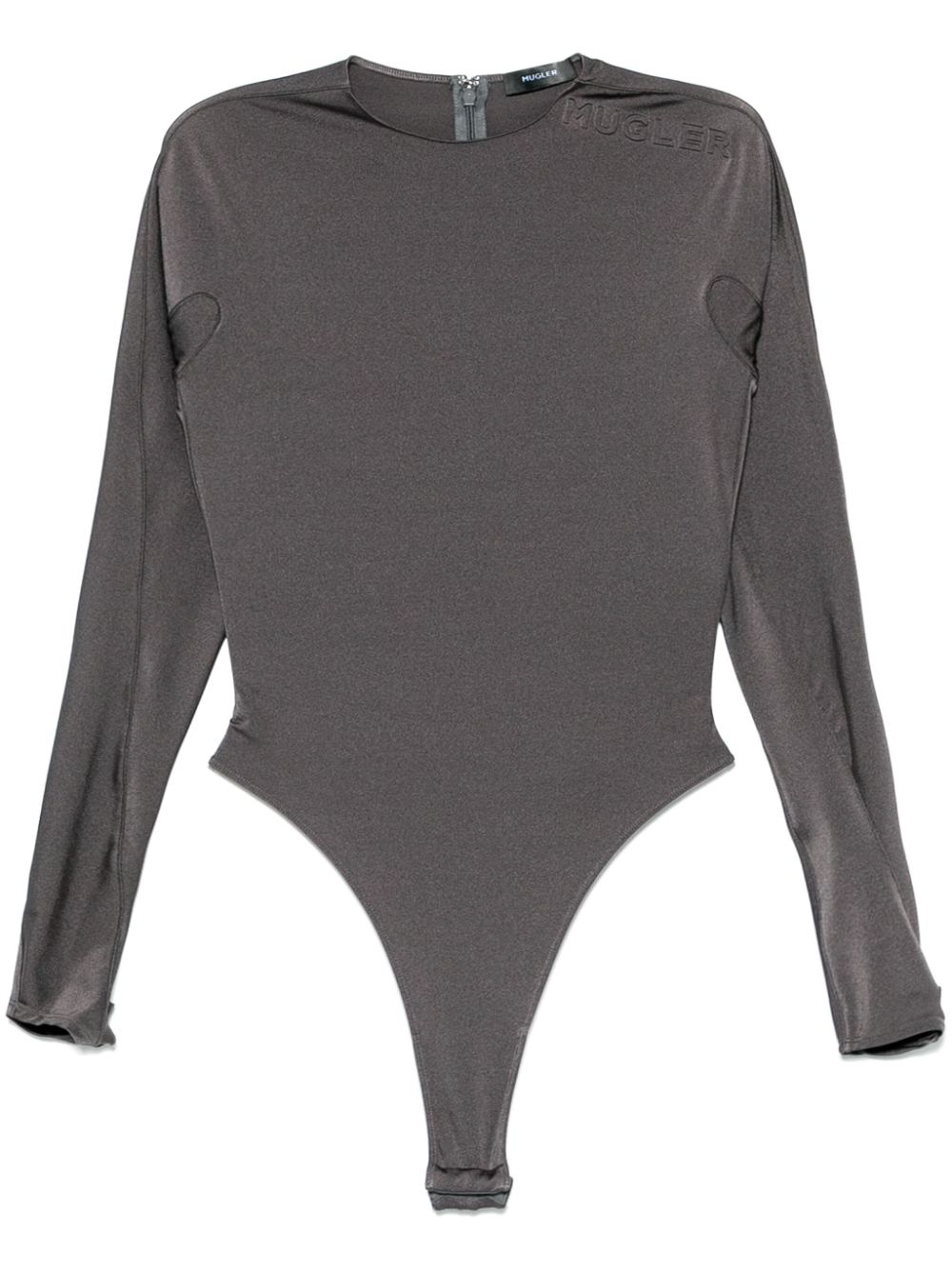 Logo-embossed bodysuit - Grey