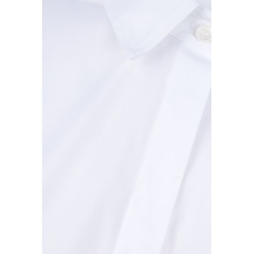 Plain long-sleeved shirt - White