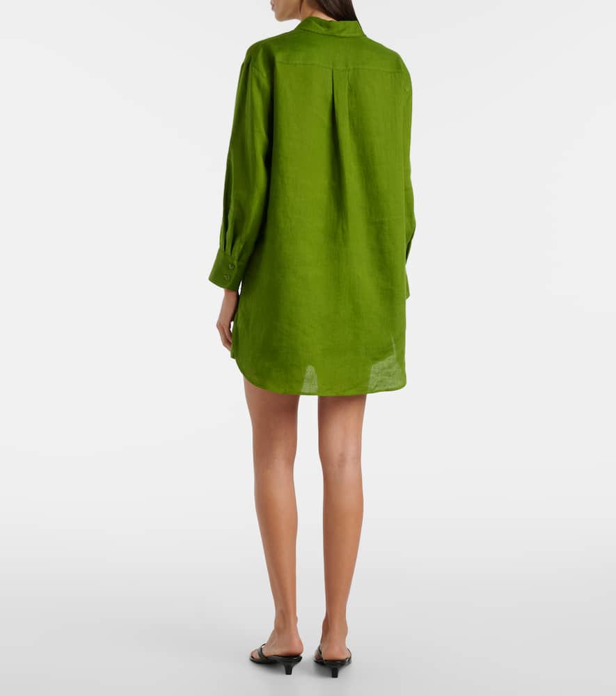 Correct high-rise linen shorts