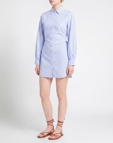 Woman Mini dress Light blue Size 8 Cotton
