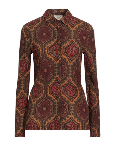 Siyu Woman Shirt Military green Size 4 Viscose, Polyamide