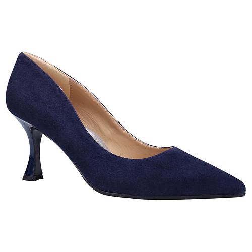 Cynthia Pump Cashmere Suede All-Day Heels - Blue