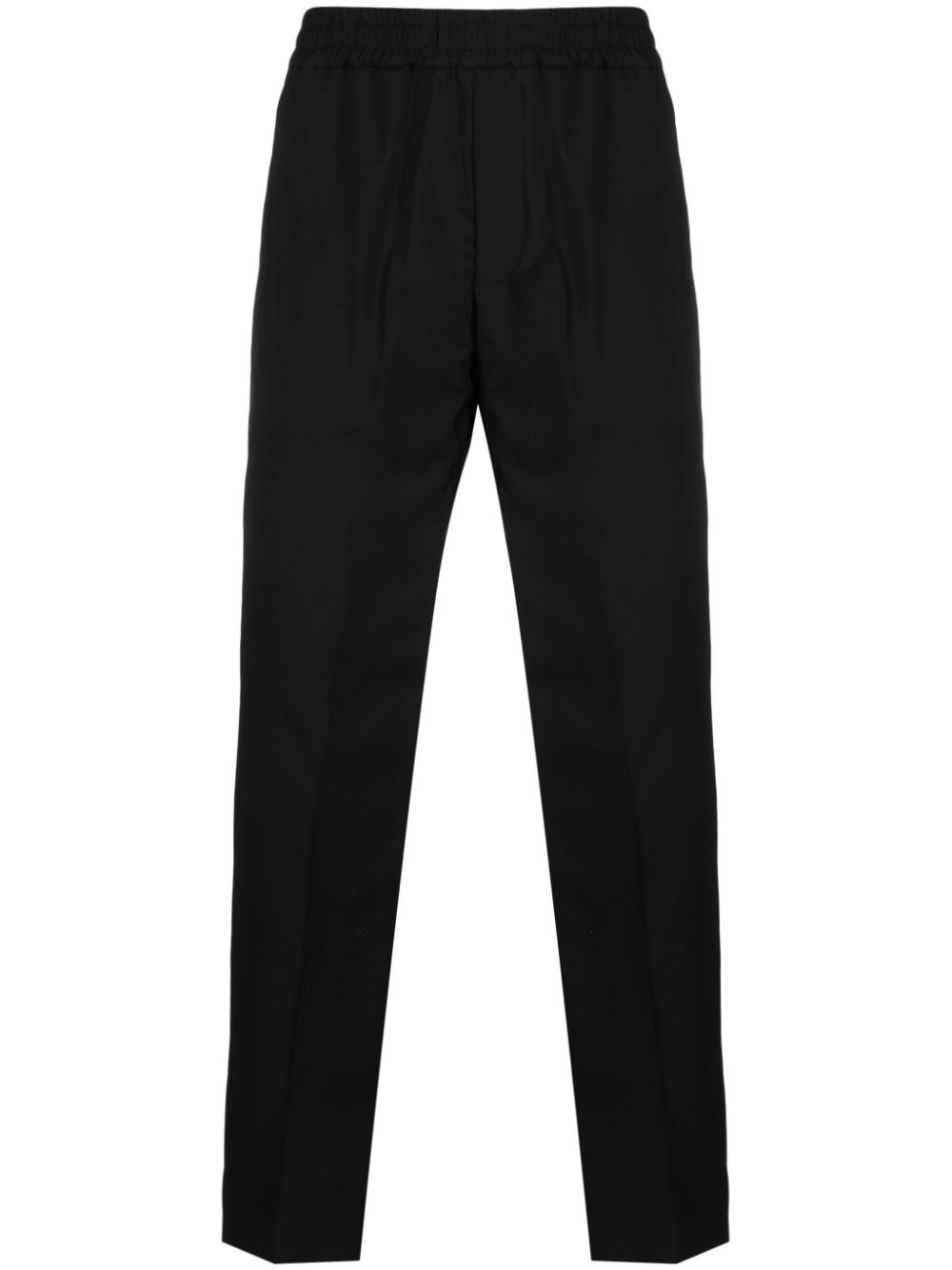 Romance virgin wool straight-leg trousers - Black
