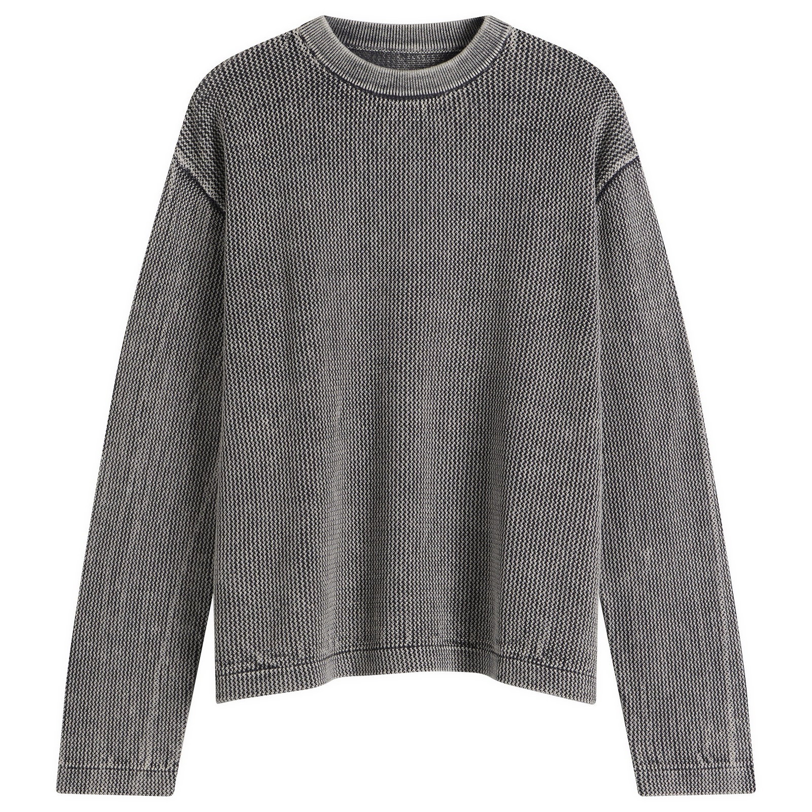 Men's Presented by END. Pigment Dyed Loose Gauge Long Sleeve Pigment Grey