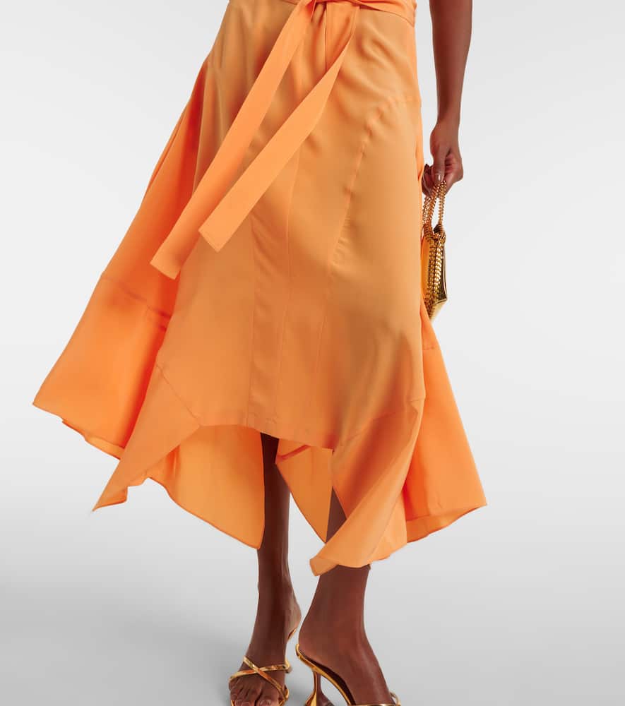Iconic silk crêpe de chine midi dress