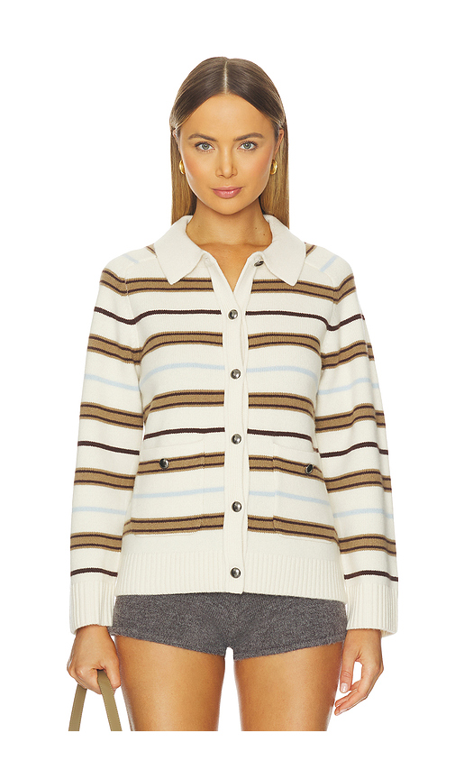 Rag & Bone Peggy Striped Oversized Cardigan in White. - XS also in