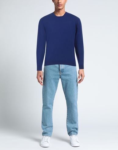Man Sweater Blue Size XXL Cotton