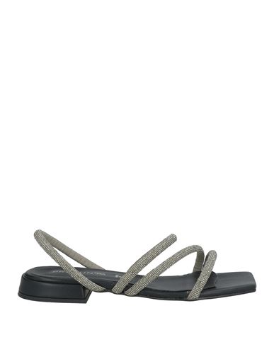 Woman Sandals Lead Size 6 Textile fibers