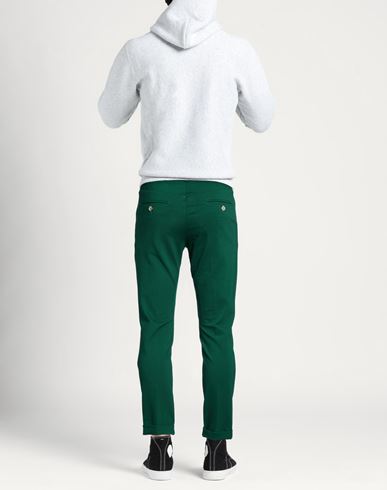 Man Pants Dark green Size 32 Viscose, Polyamide, Elastane